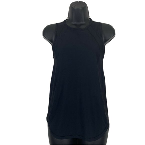 Lululemon Sculpt Cutout Tank Black Top Mesh 4/6 - Picture 2 of 9